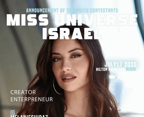 Melanie Shiraz, originaire de Césarée, couronnée Miss Univers Israël 2025