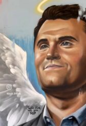 Un artiste israélien crée une magnifique fresque murale à la mémoire de Charlie Kirk