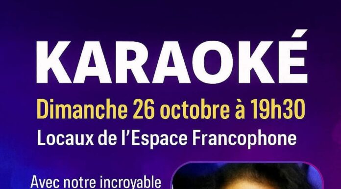 Tout le programme de l’Association L’Espace Francophone pour Octobre – Novembre
