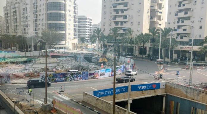 Travaux au Kikar Ramon de la City : fermeture partielle du tunnel après un incident technique