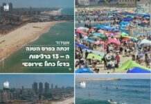 Ashdod à l’honneur : ses plages décrochent à nouveau le prestigieux « Pavillon Bleu » international