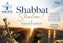 Toute l’équipe d’AshdodCafé vous souhaite «Shabbat Shalom» – date, horaires, paracha
