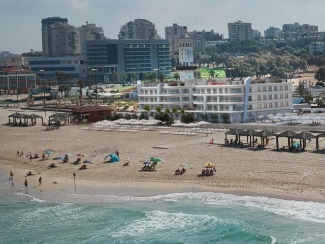 hotel en construction plage Lido