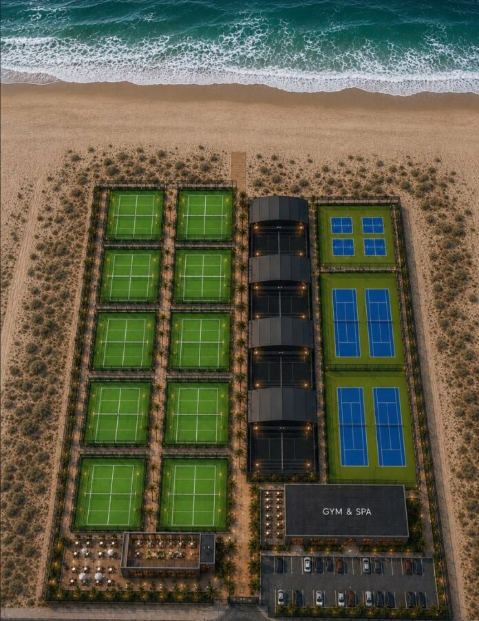terrains de paddle sur la plage d ashdod