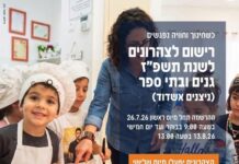 Ashdod : ouverture des inscriptions aux garderies périscolaires pour l’année scolaire 5787