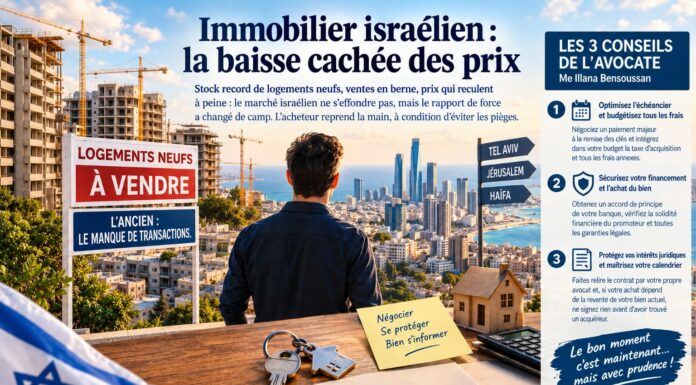 Immobilier israélien : la baisse cachée des prix par Rony Hayot