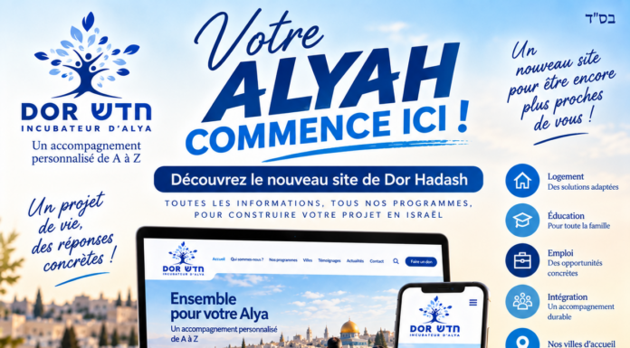Un projet d’Alyah ? Toutes les réponses sont désormais à portée de clic sur notre nouveau site !!!