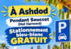 Stationnement gratuit à Ashdod pendant Souccot