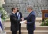 S.E.M. Christophe Parisot, Ambassadeur de France en Israël, présente ses lettres de créance au Président de l’Etat d’Israël, Isaac Herzog